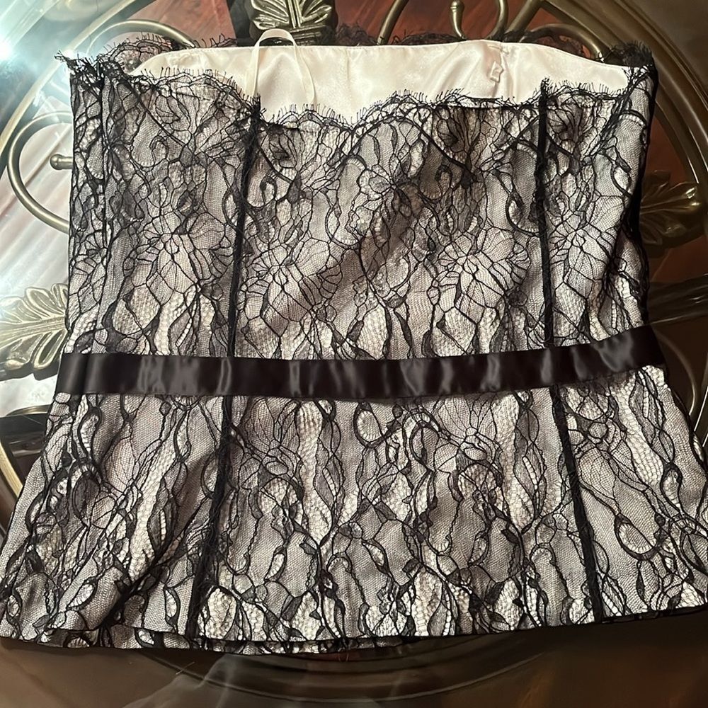 Elegant Black Lace Bustier - Picture 3 of 3